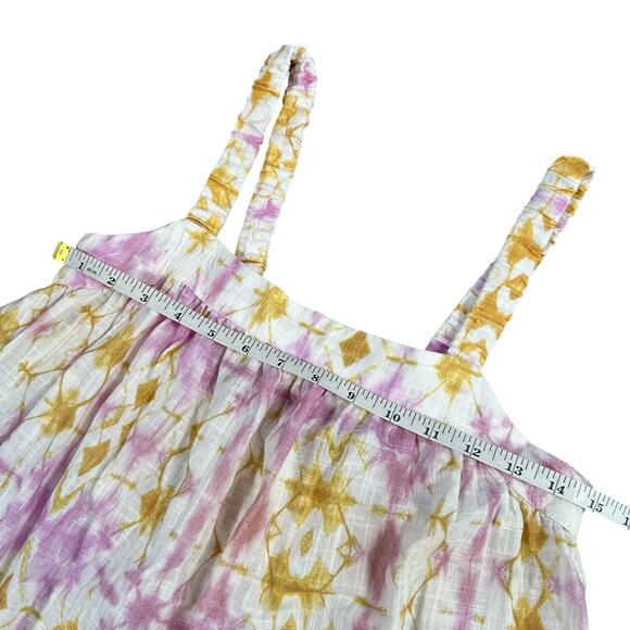 Mango Kids' Lula Abstract Tie Dye Cut Out Dress Size 12 - Picture 4 of 6